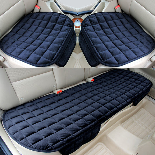 Cojín de Asiento para Auto Acolchado Cuadros Bordados Antideslizante - Image 6