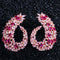 Fashion High-end Atmospheric Leaf Earrings Rose Dorado color