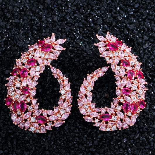 Aretes de Hoja Atmosférica Lujo - Image 4