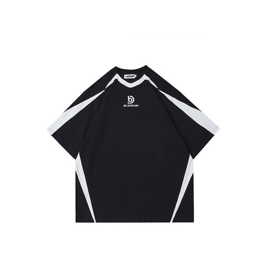 Playera Unisex Diseño Minimalista con Costuras Blanco y Negro - Image 2