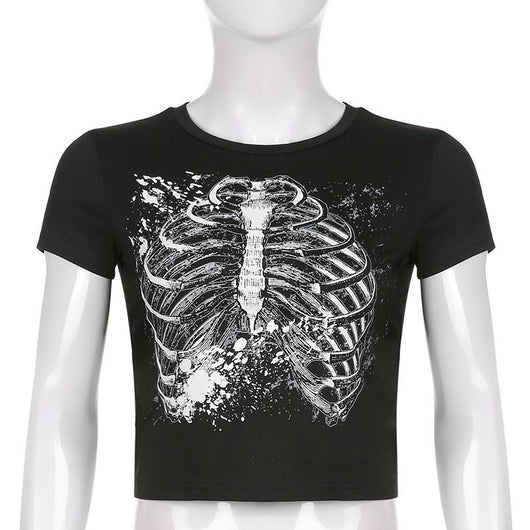 Camiseta Personalizada con Estampa en Pecho Cuello Redondo Ajuste Slim - Image 6