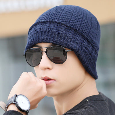 Gorro de punto para hombre con hilo esponjoso - Image 3