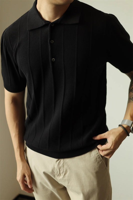 Camiseta Básica Americana Hombre Color Sólido - Image 11