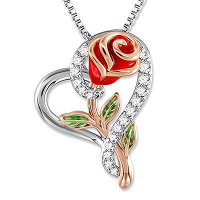Collar Rosa del Amor con Diamantes - Image 6