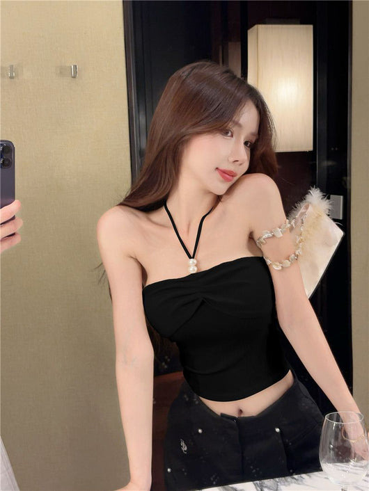 Top Halter Sexy Tubo con Tirantes - Diseño Francés Otoño - Image 25
