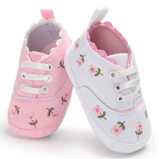 Zapatillas de Lona Bordadas para Bebé - Preandadores Niños y Niñas 0-18 Meses - Image 3