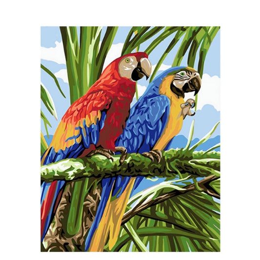 Pintura por Números - Papagayo Tropical