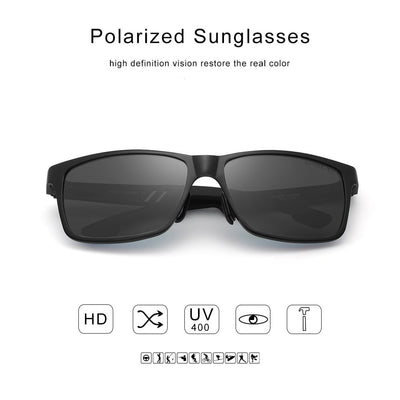 Gafas de Sol Polarizadas para Hombre Aluminio Magnesio - Lentes Rectangulares Antirreflejos - Image 5