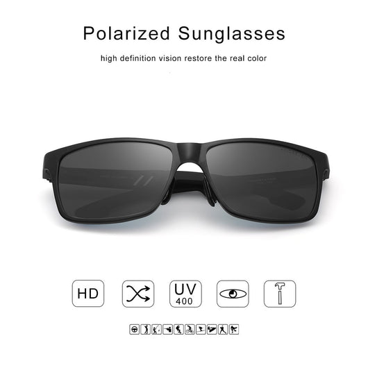 Gafas de Sol Polarizadas para Hombre Aluminio Magnesio - Lentes Rectangulares Antirreflejos - Image 5