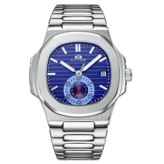 Reloj de Acero Inoxidable para Hombre con Correa de Malla