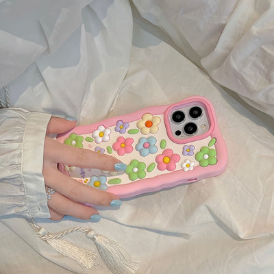 Funda para Celular de Flores Coloridas en Silicona - Image 4