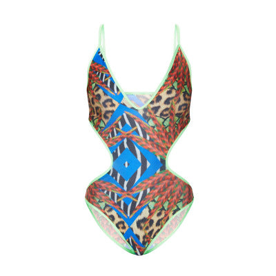 Traje de Baño Estampado de Una Pieza para Mujer - Image 5