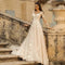 Vestido de Novia Manga Larga Estilo Mori Cuello Redondo Minimalista