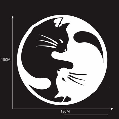 Adhesivo Reflectante de Gato Cartoon para Auto - Image 4