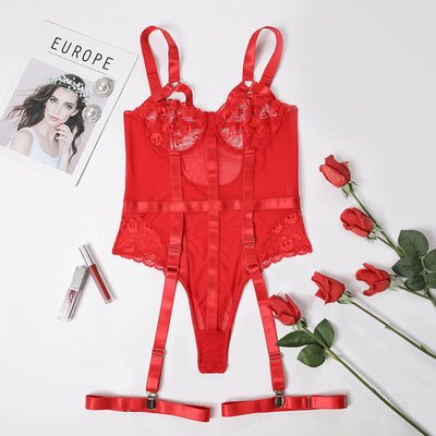 Enterizo Sensual de Encaje Europeo - Diseño Atrevido para Noches Especiales - Image 3