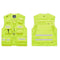 Chaleco de Trabajo Reflectante Unisex con Múltiples Bolsillos