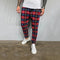 Pantalones Deportivos Casuales con Estampado 3D Cuadros para Hombre