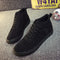 Zapatos Casuales de Lona Negros - Estilo Coreano Versátil