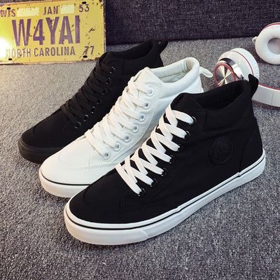 Zapatos Casuales de Lona Negros - Estilo Coreano Versátil - Image 4