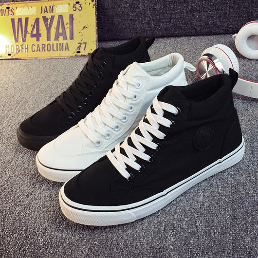 Zapatos Casuales de Lona Negros - Estilo Coreano Versátil - Image 4