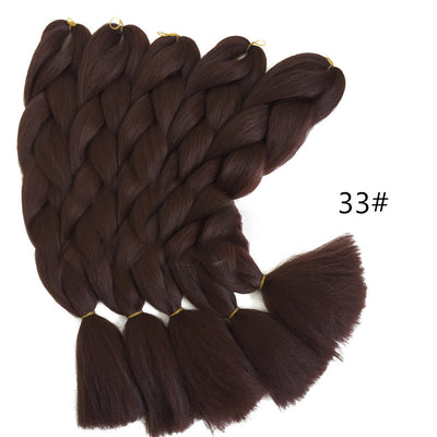 Peluca de Trenzas Sucias Color Natural - Cabello Sintético Premium - Image 9