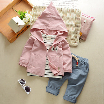Conjunto Infantil de Tres Piezas con Mangas Largas