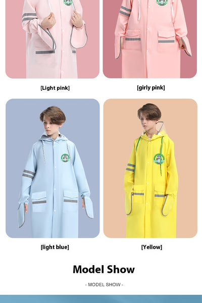 Poncho Impermeable Escolar para Niños y Niñas - Protección Total con Mochila Integrada - Image 18