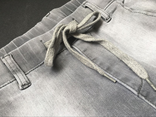 Pantalones Deportivos Elásticos Grises Talla Grande para Mujer - Image 2