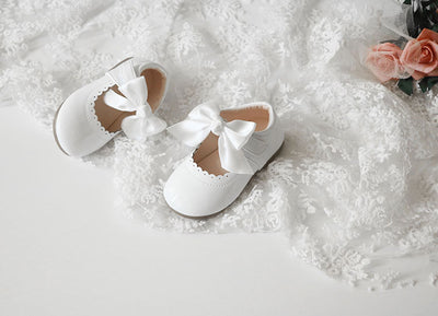 Zapatos de Tacón Bajo para Niñas con Moño - Cuero Elegante Primavera Otoño - Image 21