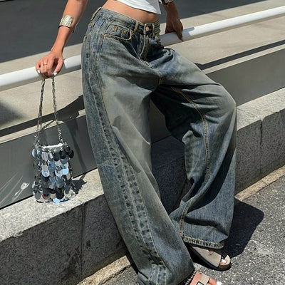 Pantalones Anchos Casuales con Largo Dragón - Image 2