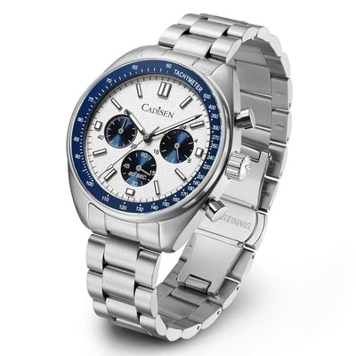 Reloj de Cuarzo Multifunción Tres Esferas Resistente al Agua para Hombre - Image 6