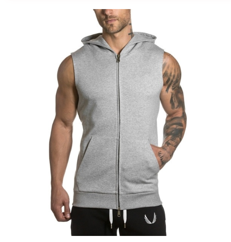 Cardigan Hoodie Deportivo con Encaje para Hombre