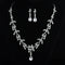 Conjunto de Joyas Nupciales: Collar y Aretes de Diseño Elegante
