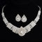 Collar de Novia Brillante con Cristales Completos Estilo Europeo y Estadounidense