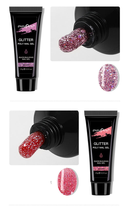 Extensiones de Uñas con Lentejuelas - Aplicación Rápida y Glamorosa - Image 14
