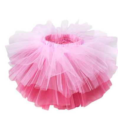 Tutú Princesa Halloween Niña 6 Capas Tul Esponjoso Danza Falda Multicolor - Image 7