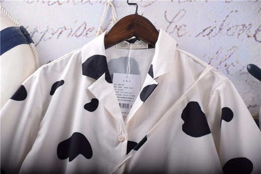 Blusa Infantil Estampado Vaca Adorable con Cuello y Bolsa Incluida - Image 4