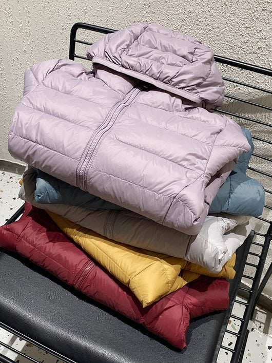 Chaqueta Corta de Plumón de Pato Blanco para Mujer - Abrigo Elegante y Ligero - Image 32
