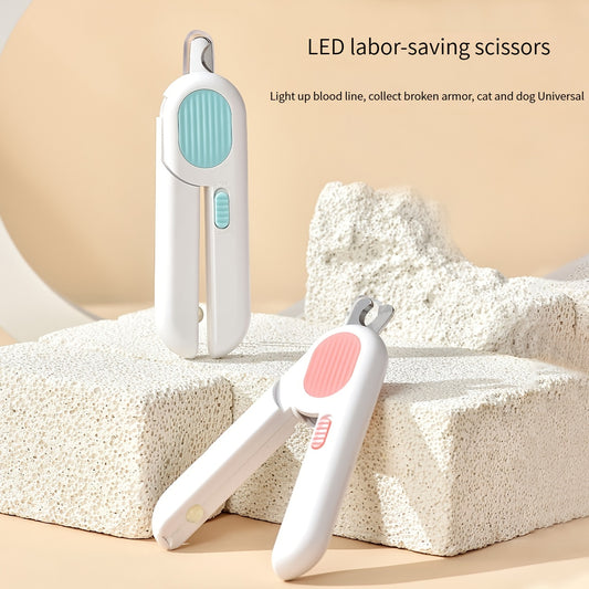 Cortauñas para Perros y Gatos con Luz LED y Corte Seguro