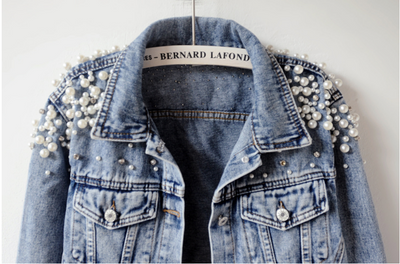 Chaqueta Denim Coreana Oversized con Tachuelas - Estilo Pesado para Primavera y Otoño - Image 5