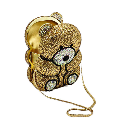 Bolso de Fiesta con Diseño de Osito y Cristales Brillantes - Image 3