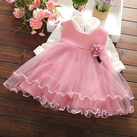 Vestido Chaleco para Niña Otoño 2021 - Malla y Lana - Image 4