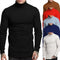Men's Slim Fit Turtleneck Sweater with Twisted Stripes