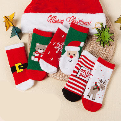 Calcetines Navideños a Rayas para Niños - Image 5