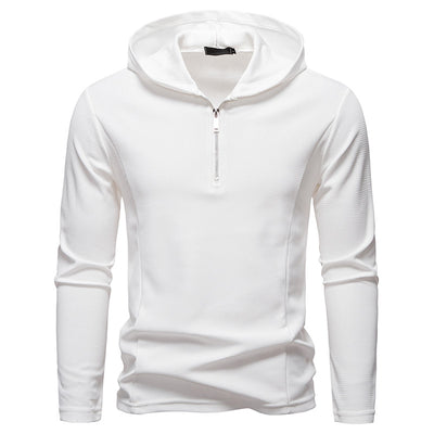 Sudadera Casual con Cierre Medio y Capucha - Manga Larga Colores Sólidos - Image 6
