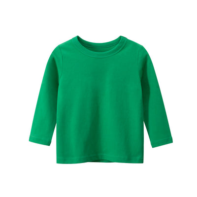 Camiseta Infantil Manga Larga Color Sólido para Publicidad - Image 2