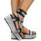 Sandalias Plataforma Pez Mujer - Zapatos Casuales Cómodos