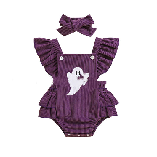 Pantalón Portabebé con Cadera Envolvente y Bordado Halloween para Niños - Image 4