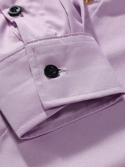 Camisa Casual de Manga Larga con Bordados para Hombre - Image 16