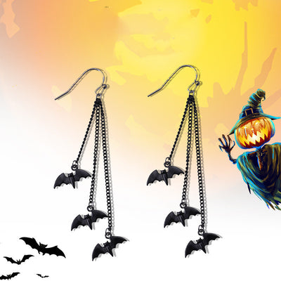 Aretes de Murciélago Halloween Minimalistas para Mujer - Image 6